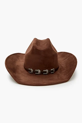 Buckled-Trim Cowboy Hat