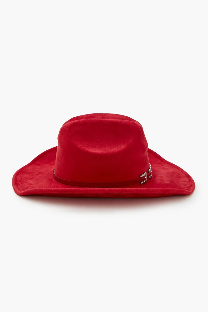 Buckled-Trim Cowboy Hat