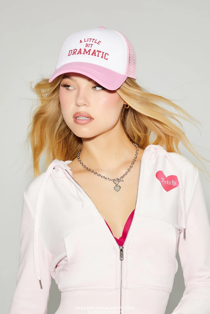 Casquette de style camionneur à imprimé Mean Girls Little Bit Dramatic