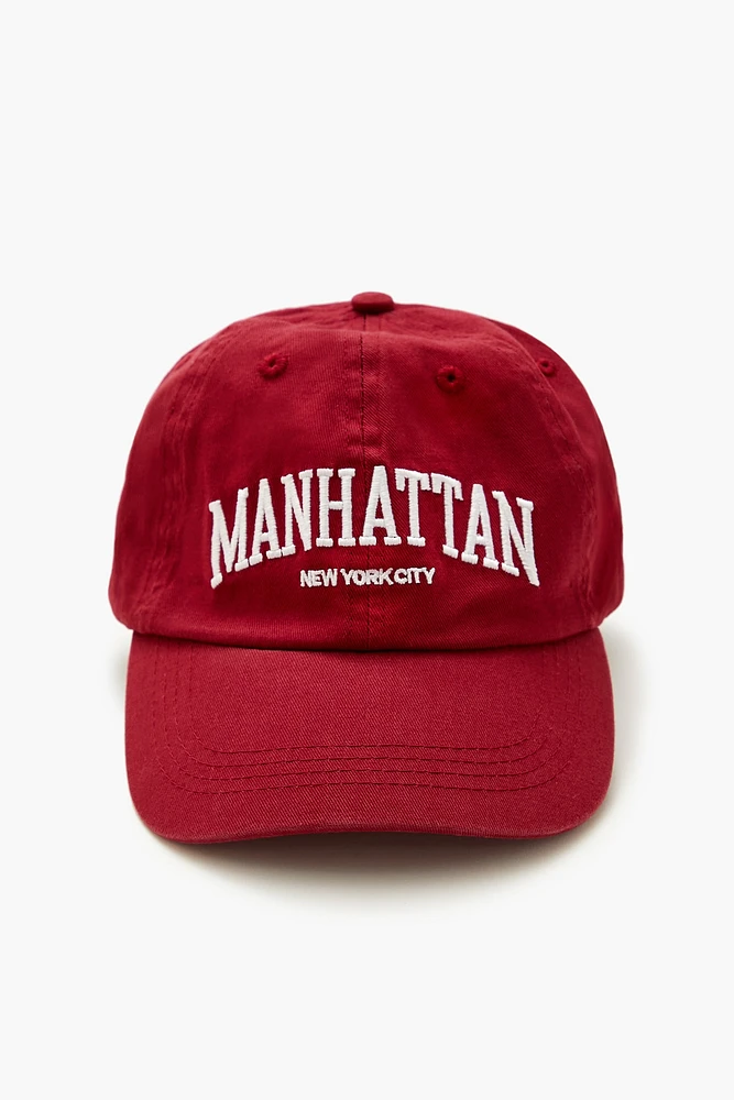 Manhattan Embroidered Baseball Hat