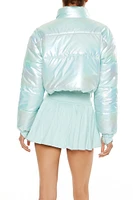 Active Iridescent Puffer Jacket