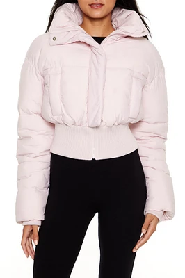 Quilted Cropped Puffer Jacket