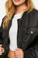 Cropped Bomber Jacket