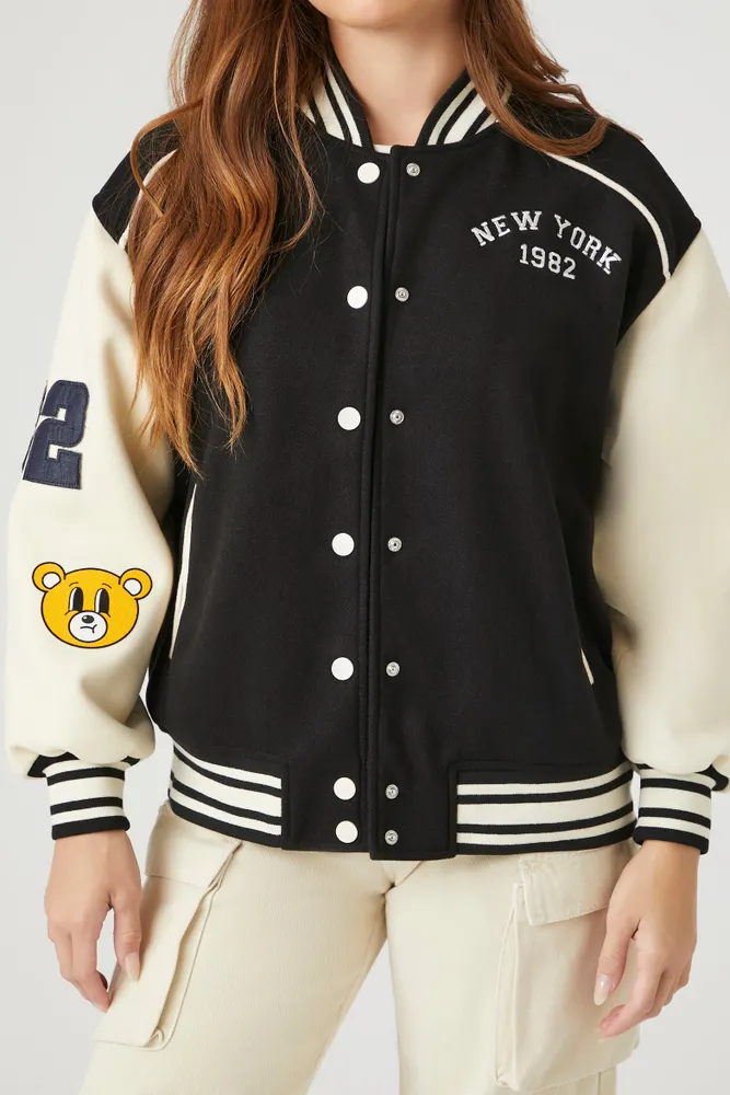 Buy Unisex NY Varsity Jacket for Men and Women (M, NY Varsity Jacket) at