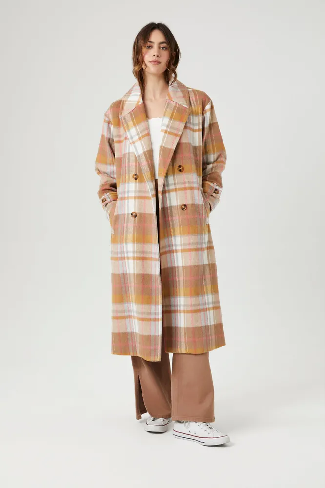 Plaid Longline Jacket