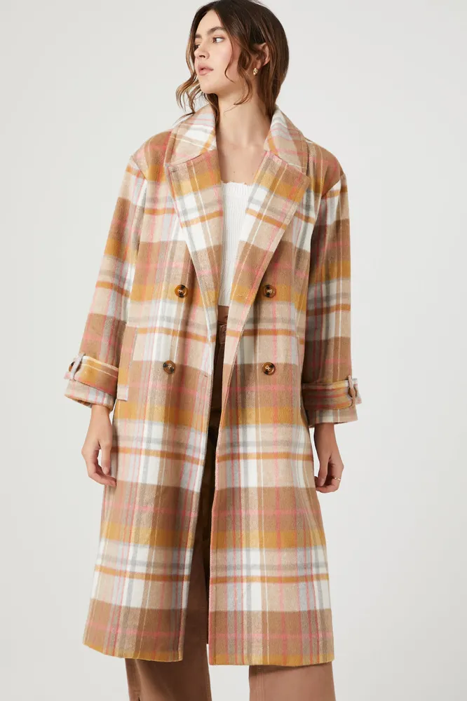 Plaid Longline Jacket