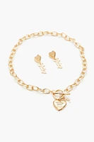 Juicy Couture Bracelet & Earrings Set