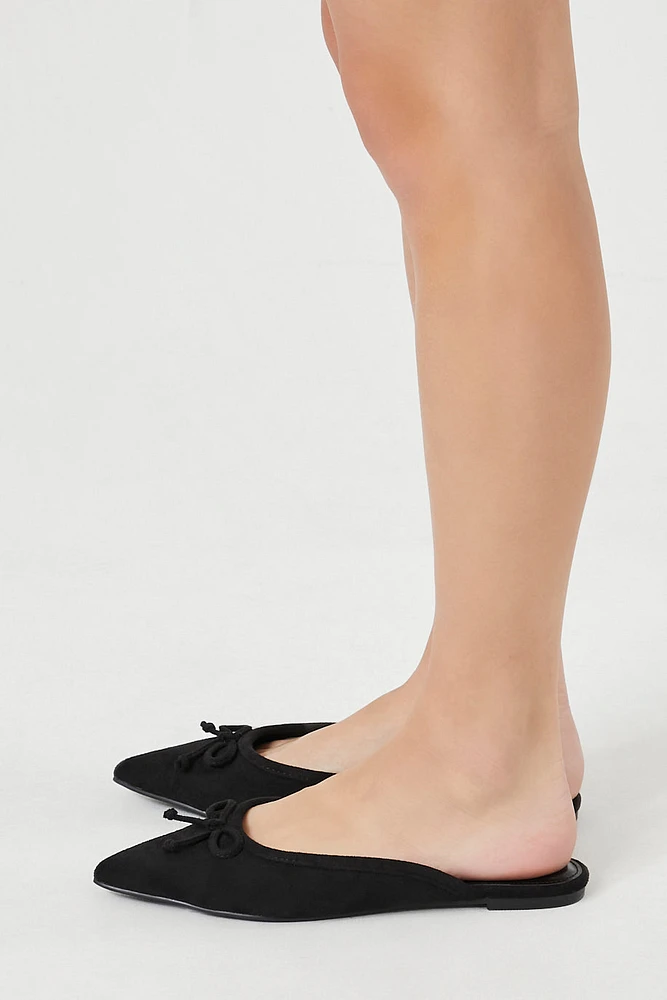 Pointed Toe Bow Mule