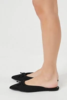 Pointed Toe Bow Mule