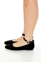 Velvet Mary Jane Ballet Flat