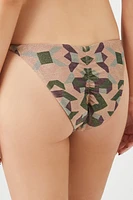 Geo Print Bikini Bottom