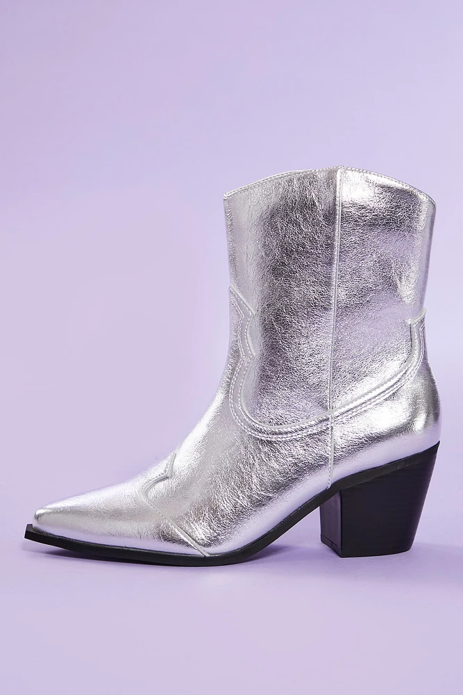 Metallic Cowboy Boot