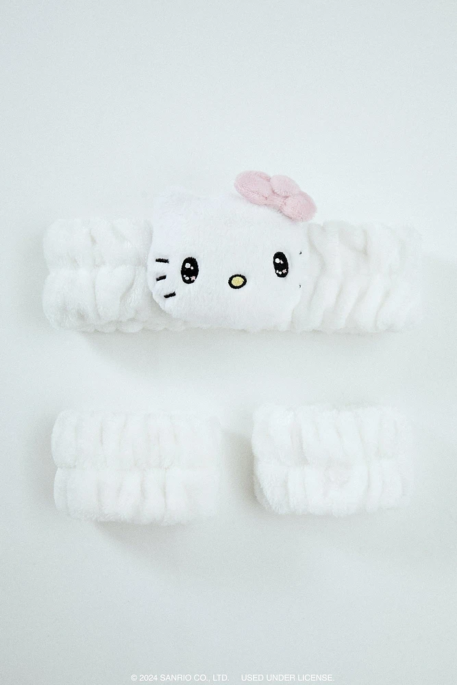 Hello Kitty Headwrap & Wash Band Set (3 Pcs)