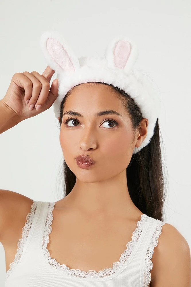 Bandeau Oreilles de lapin en peluche