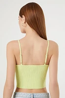 Ribbed Knit V-Neck Cami