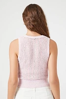 Sheer Open Knit Tank