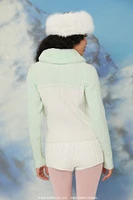 Faux Fur Cinnamoroll Zip-Up Sweater