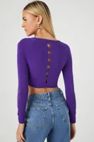 Cropped Cut Out Sweater