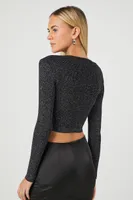 Sparkle Knit Cardigan Sweater