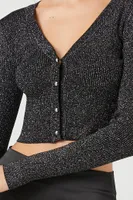 Sparkle Knit Cardigan Sweater