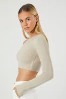 One Shoulder Cropped Sweater