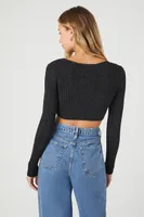 Cropped Cardigan Sweater