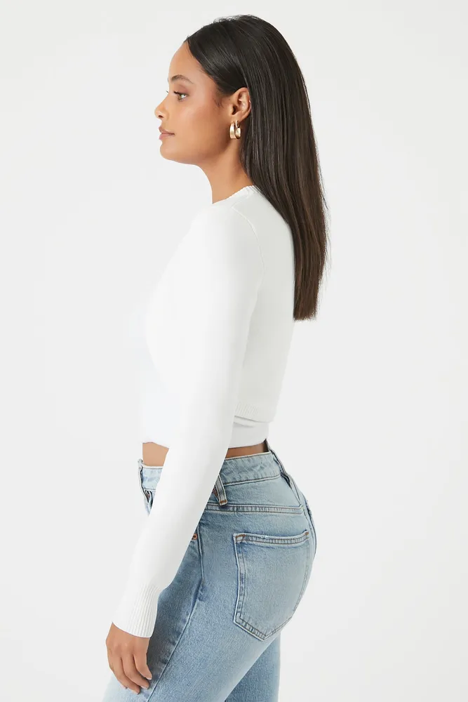 Ribbed Open-Front Shrug Sweater