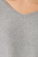 Ribbed V-Neck Sweater