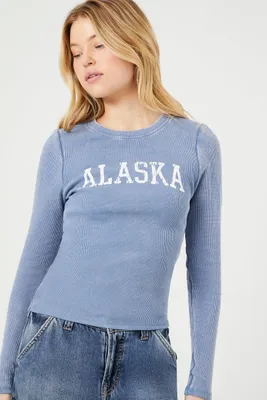 Alaska Graphic Washed Long Sleeve Top