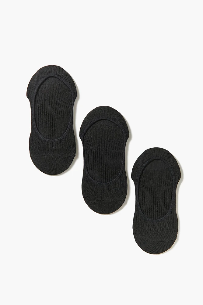 Ribbed No-Show Socks (3 Pack)