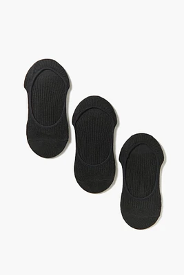 Ribbed No-Show Socks (3 Pack)