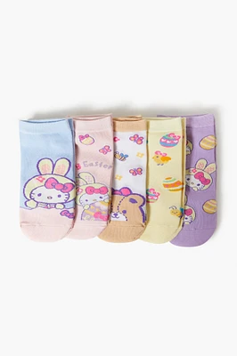 Easter Hello Kitty Ankle Socks (5 Pack)