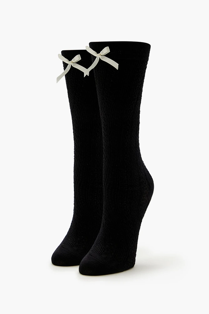 Bow Knee High Socks