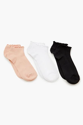 Lettuce Edge Ankle Socks (3 Pack)