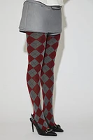 Argyle Print Tights