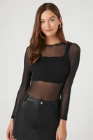 Seamless Sheer Combo Bodysuit