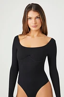 Seamless Cut-Out Back Bodysuit