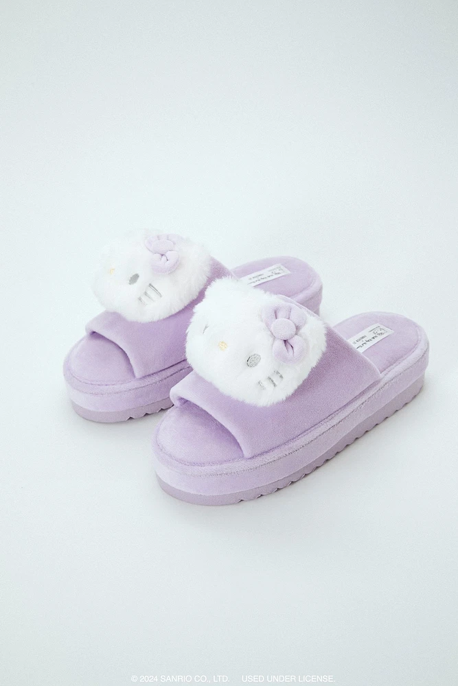 Hello Kitty Plush Slippers