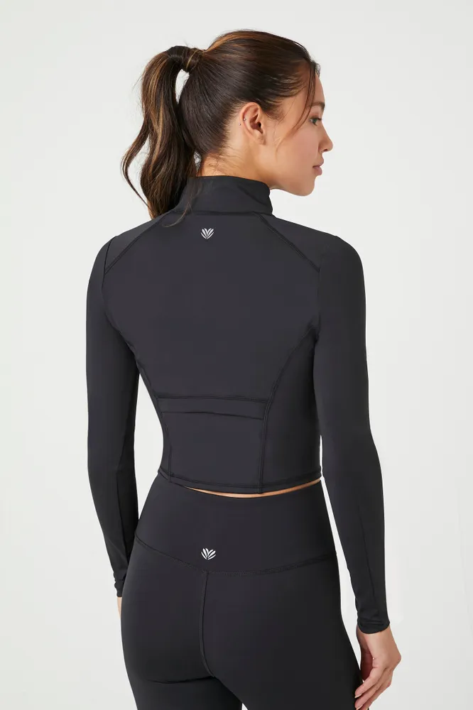 Active Half-Zip Cropped Jacket