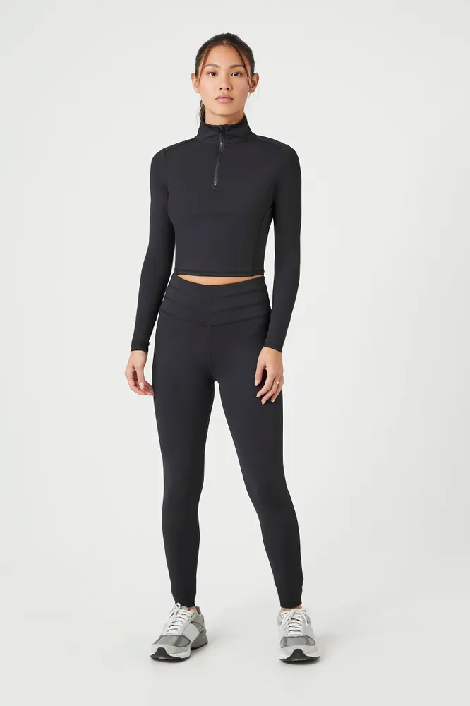 Active Half-Zip Cropped Jacket