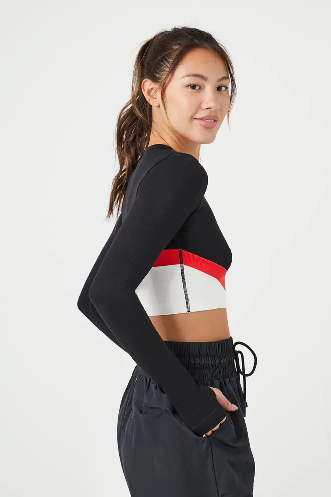 Active Seamless Thumbhole Crop Top