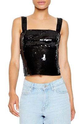 Sequin Tie Back Tank