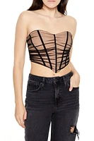 Mesh Corset Tube Top