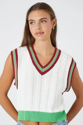 Varsity Striped Sweater Vest