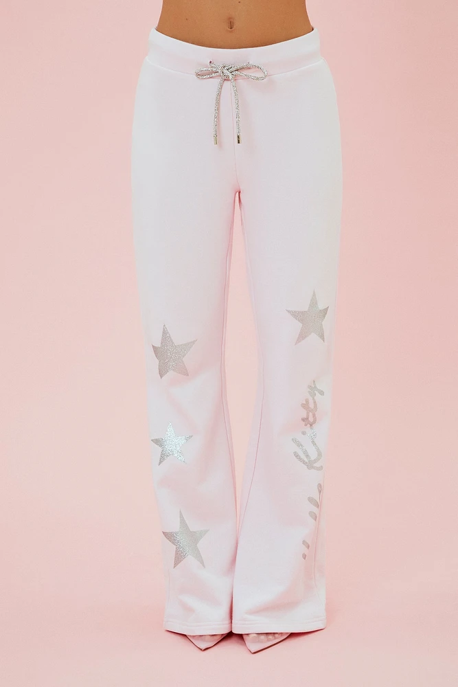 Pantalon d'entraînement à imprimé Hello Kitty scintillant