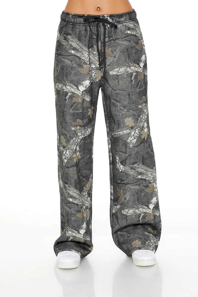 Pantalon d'entraînement en molleton avec motif camouflage