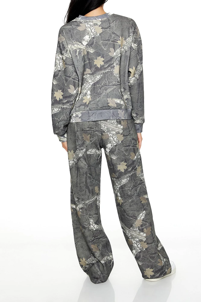 Pantalon d'entraÃ®nement en molleton avec motif camouflage