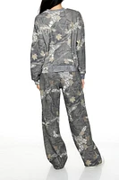 Pantalon d'entraînement en molleton avec motif camouflage