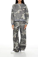 Pantalon d'entraînement en molleton avec motif camouflage