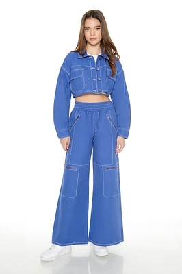 Zip Pocket Flare Cargo Pant